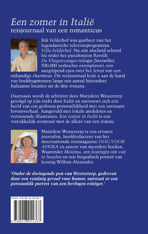 Een zomer in Italië achterkant