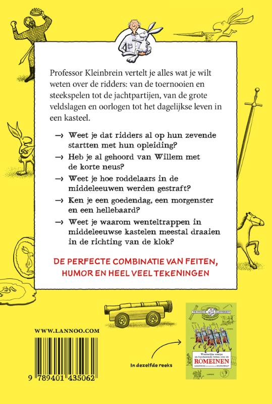 Wonderlijke weetjes en fascinerende feiten over de ridders / Professor Kleinbrein achterkant