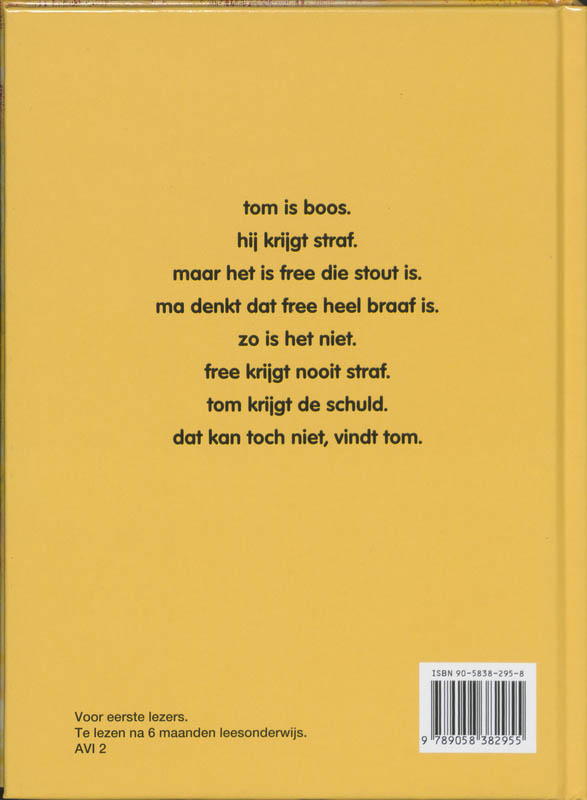 Tom en Free achterkant