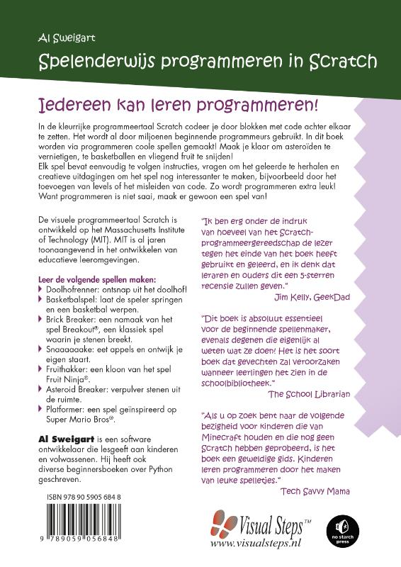Spelenderwijs programmeren in Scratch achterkant