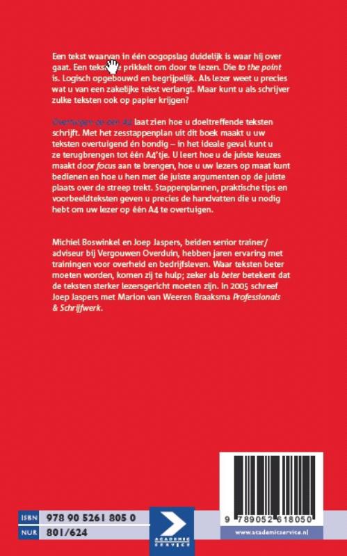 Overtuigen op één A4 achterkant