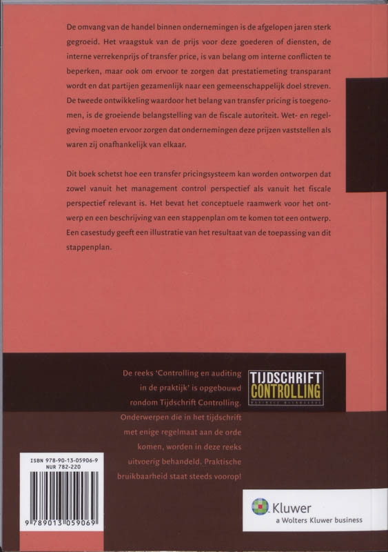 Controlling & auditing in de praktijk 86 -   Transfer pricing achterkant