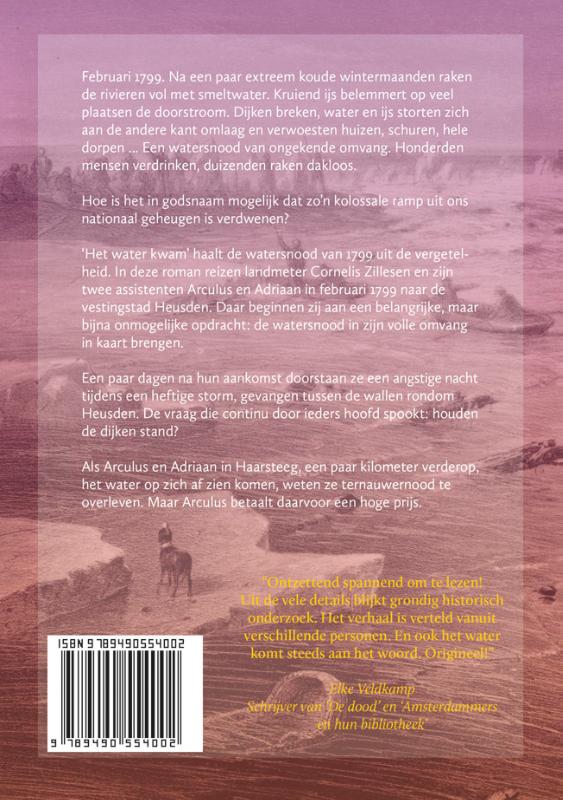 Het water kwam achterkant