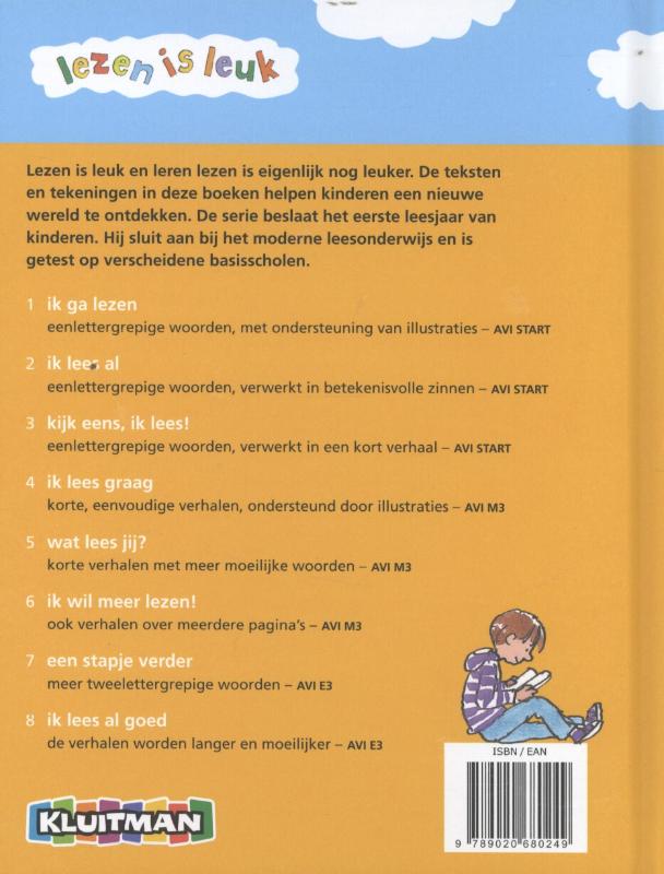 Ik lees graag / Lezen is leuk achterkant