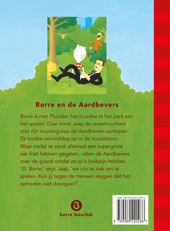 Borre en de aardbevers / De Gestreepte Boekjes achterkant