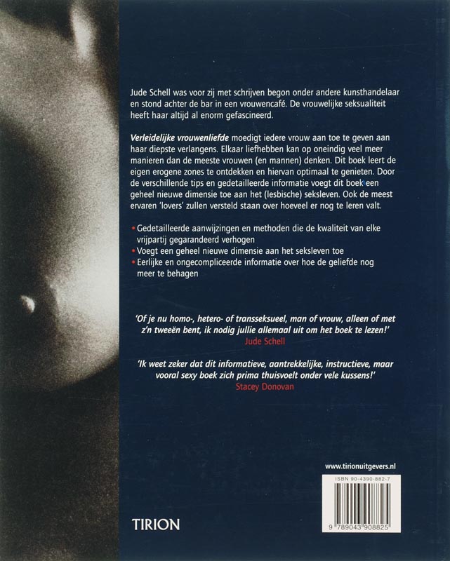 Verleidelijke vrouwenliefde achterkant