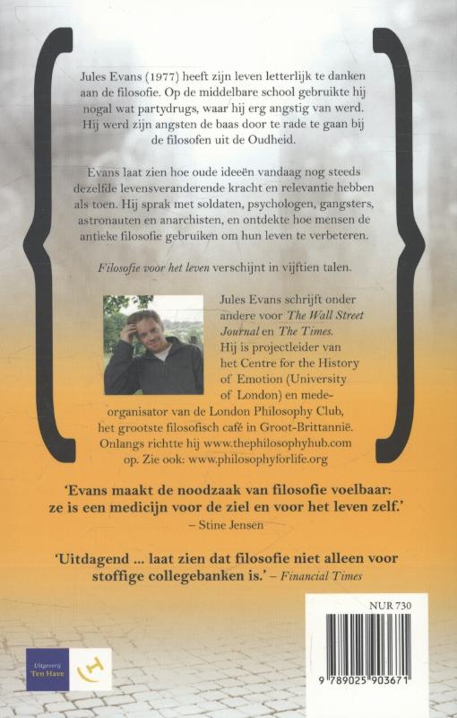 Filosofie voor het leven achterkant