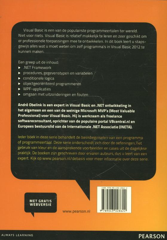 Visual Basic 2012 achterkant