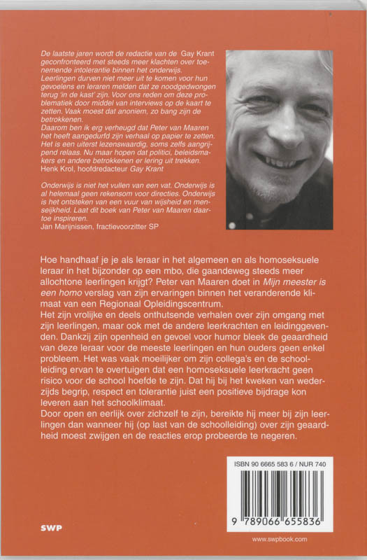 Mijn Meester Is Een Homo achterkant