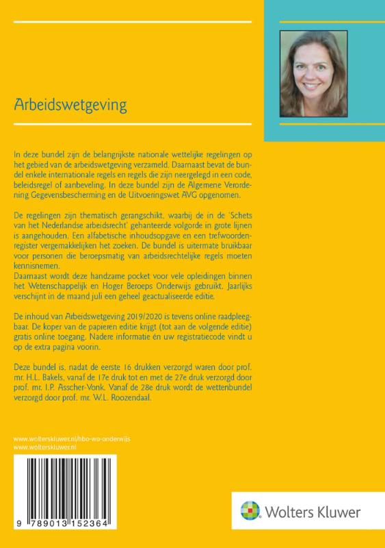 Arbeidswetgeving 2019/2020 achterkant