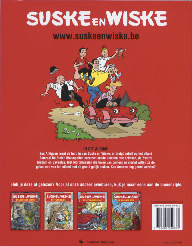Suske en Wiske 200 - Amoris van Amoras achterkant