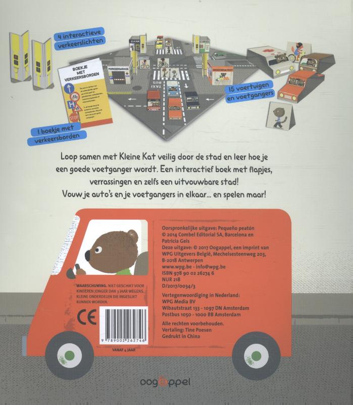 De kleine voetganger achterkant