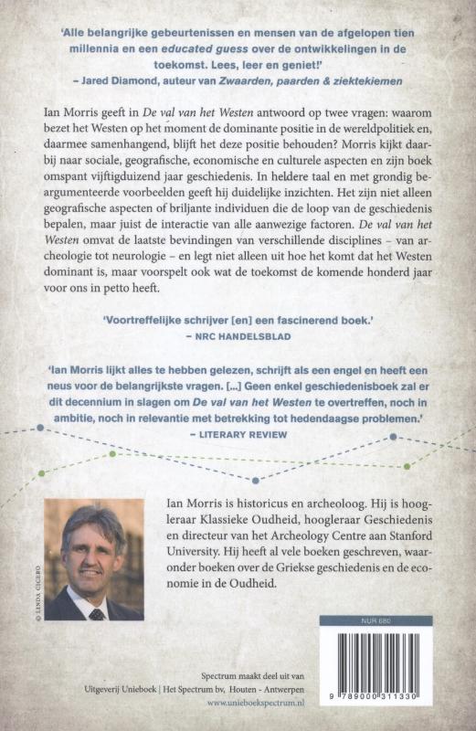 De val van het Westen achterkant