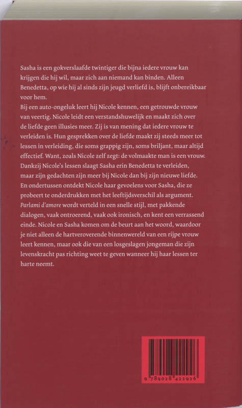 Parlami D'Amore achterkant