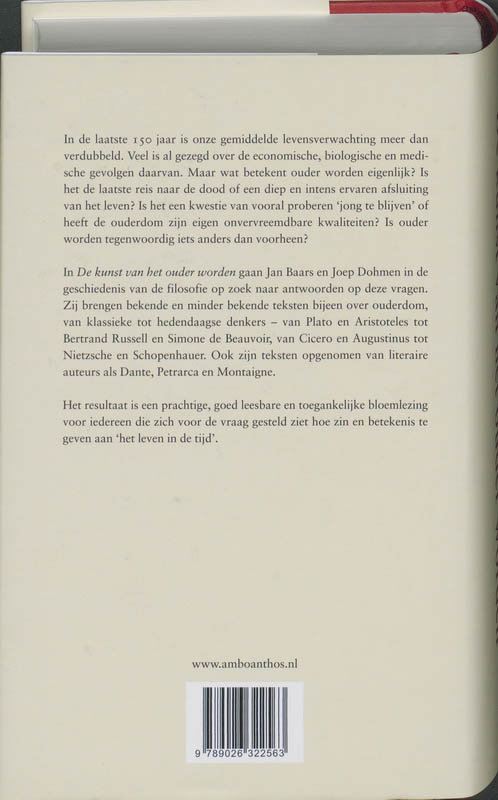 De Kunst Van Het Ouder Worden achterkant