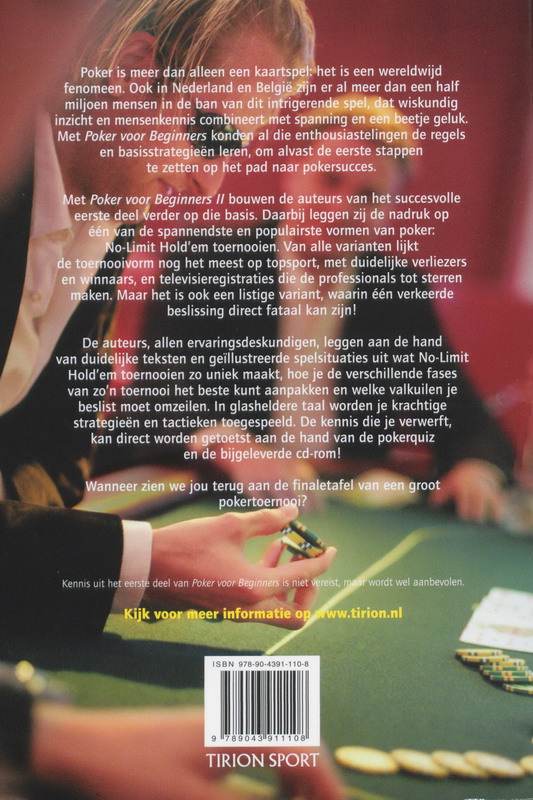 Poker Voor Beginners / 2 + Cd-Rom achterkant