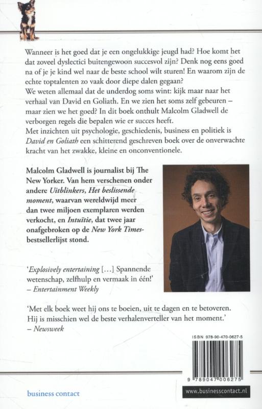 David en Goliath achterkant