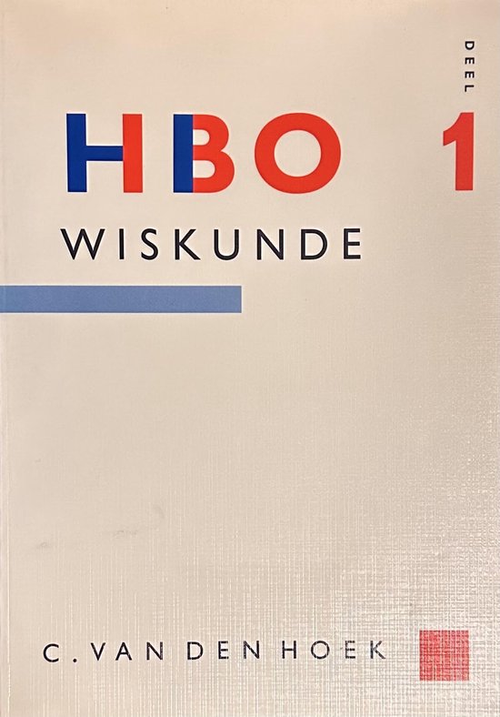 Hbo wiskunde deel 1
