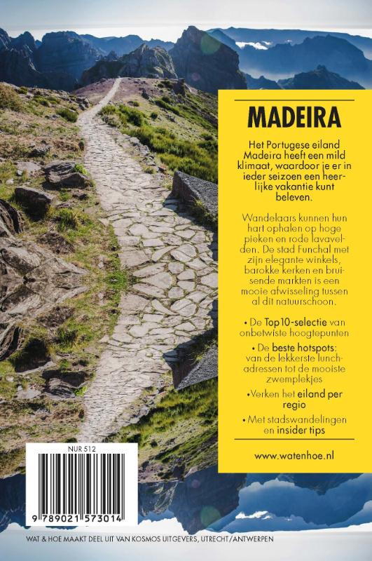 Wat & Hoe Reisgids - Madeira achterkant