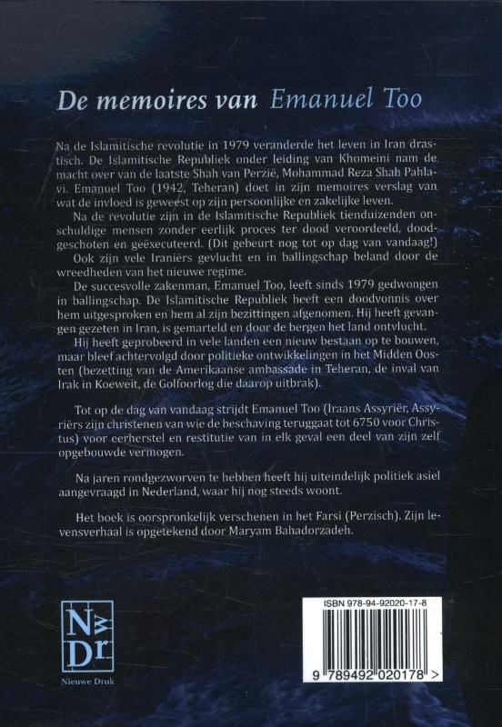 De memoires van Emanuel Too achterkant