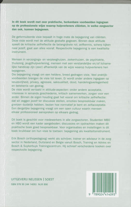 Bejegening in de zorg achterkant