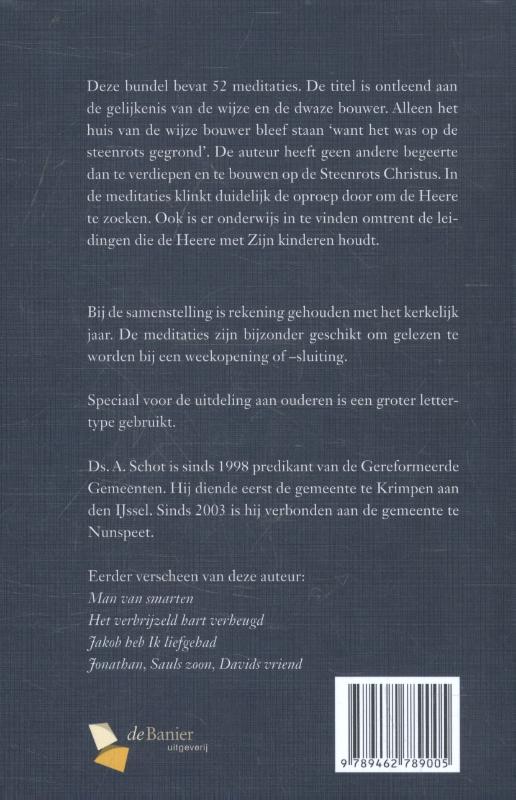 Op de Steenrots gegrond achterkant