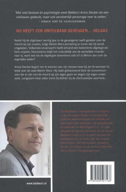 De laatste mijl / Amos Decker / 2 achterkant