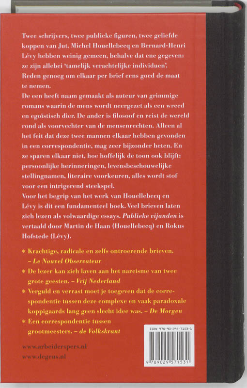 Publieke Vijanden achterkant