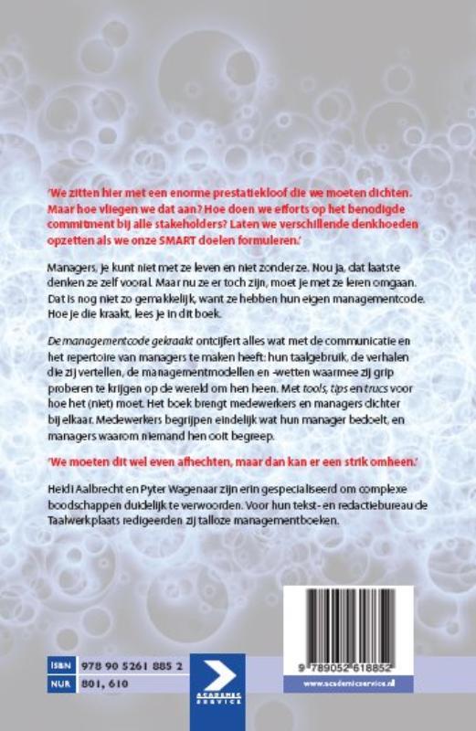 De Managementcode Gekraakt achterkant
