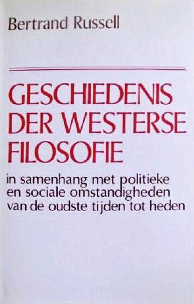Geschiedenis der westerse filosofie