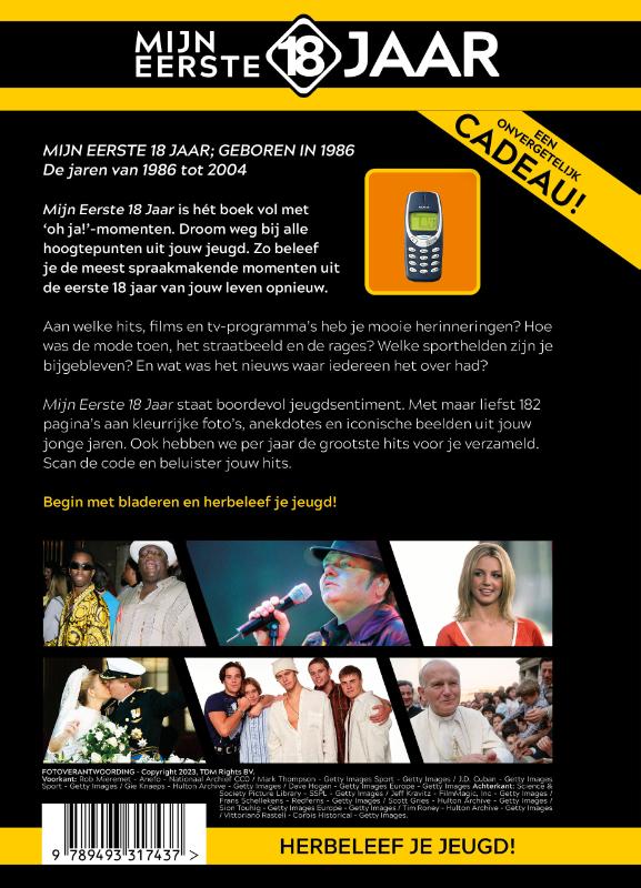 Geboren 1986 / Mijn eerste 18 jaar achterkant