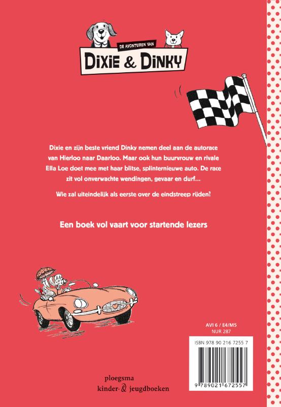 Dixie Drijver geeft gas achterkant