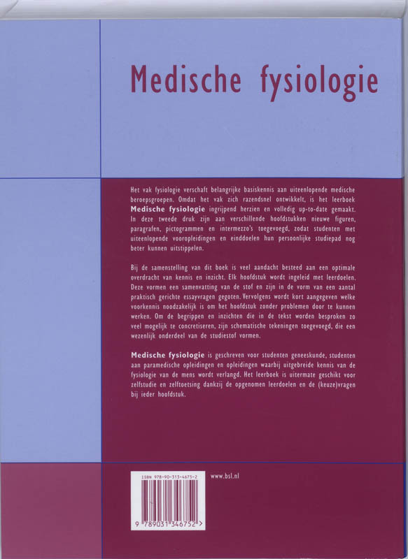 Medische Fysiologie / Quintessens achterkant