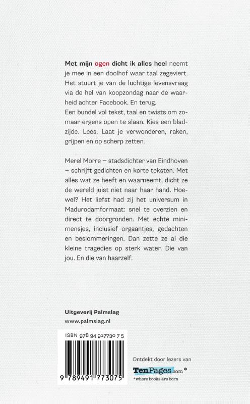 Met mijn ogen dicht ik alles heel achterkant