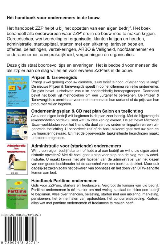 Handboek ZZP Bouw achterkant