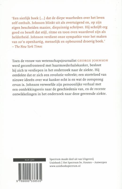 Het verhaal van kanker achterkant