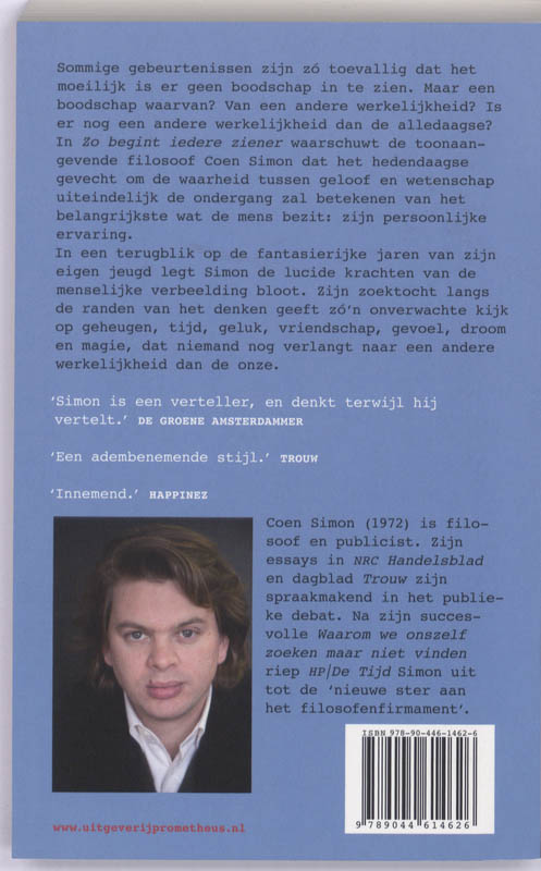 Zo Begint Iedere Ziener achterkant