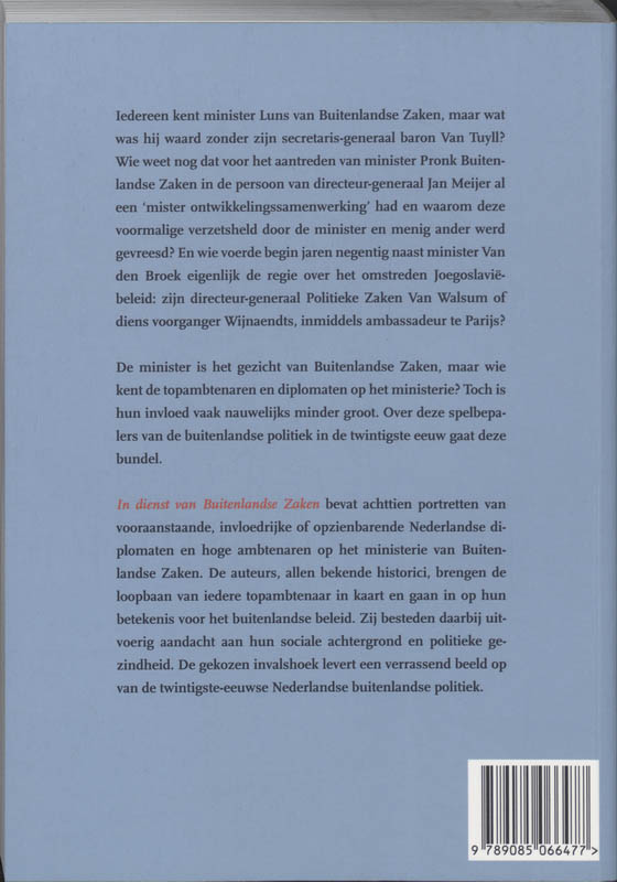 In dienst van Buitenlandse Zaken achterkant