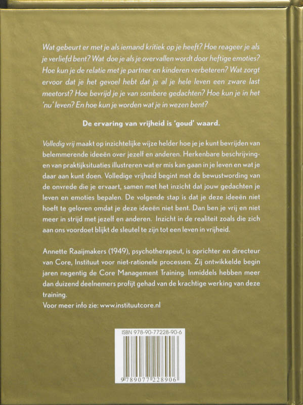 Volledig vrij achterkant