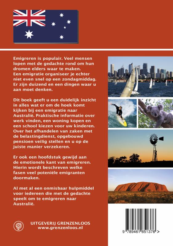 Emigreren naar Australië achterkant