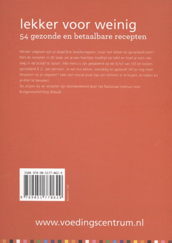 Lekker voor weinig achterkant