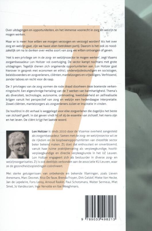 De 7 privileges van de zorg achterkant