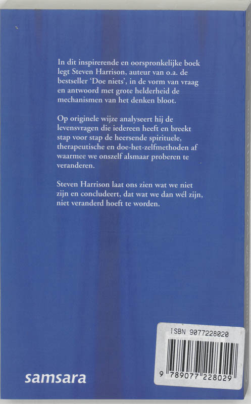 Zoek geen antwoord achterkant