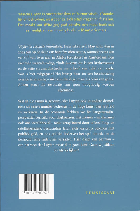 Ziende Blind In De Sauna achterkant