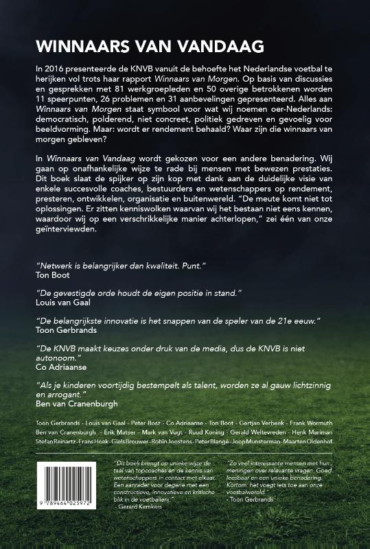 Winnaars van Vandaag achterkant