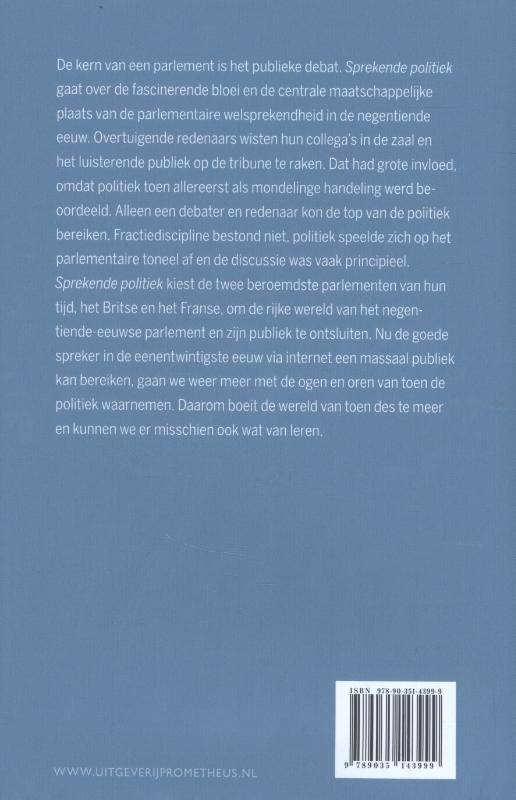 Sprekende politiek achterkant