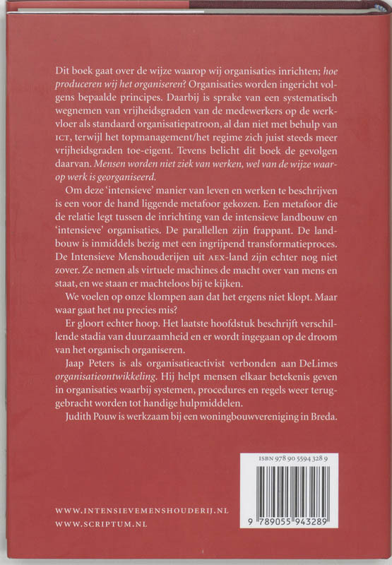 Intensieve menshouderij achterkant