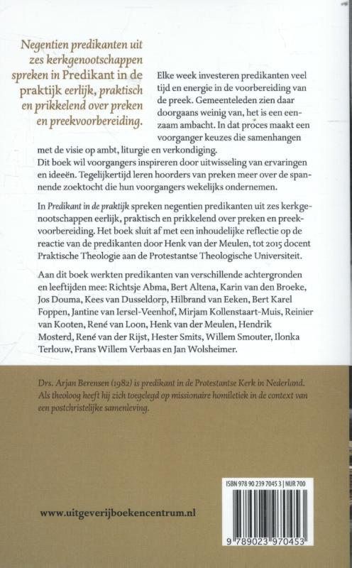 Predikant in de praktijk achterkant