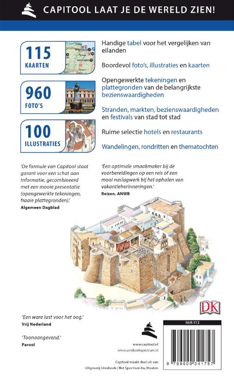 Griekse eilanden / Capitool reisgidsen achterkant