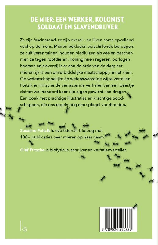 De mierenmaatschappij achterkant